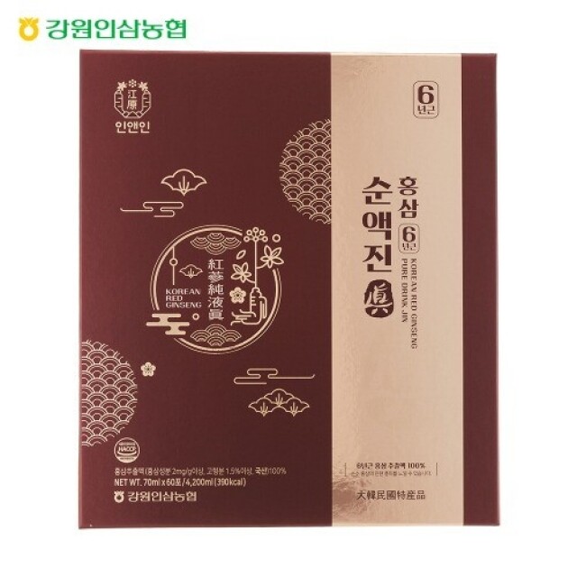 강원더몰,강원인삼농협 홍삼순액진(70ml * 60포)