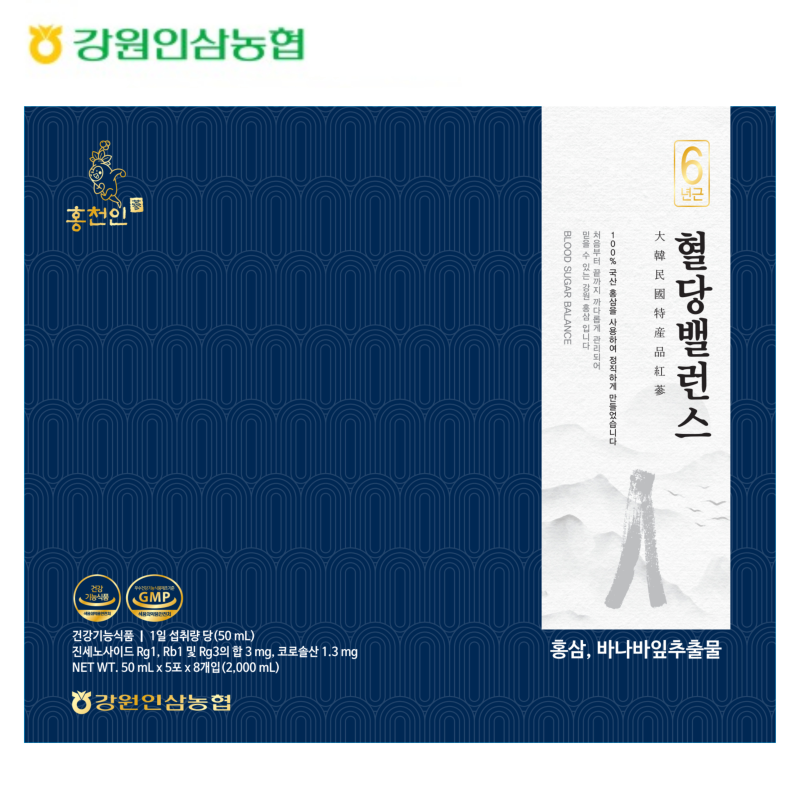강원더몰,강원인삼농협 혈당밸런스(50ml*40포)