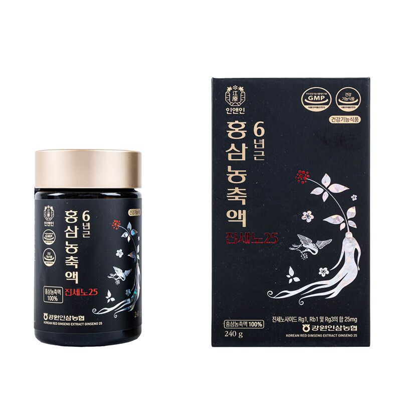 강원더몰,강원인삼농협 프리미엄 6년근 홍삼농축액 진세노25 240g