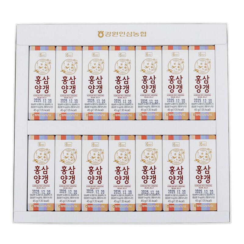 강원더몰,[1+1] 강원인삼농협 홍삼양갱 (45g*14개입)