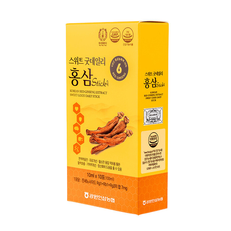 강원더몰,[1+1] 강원인삼농협 스위트 굿데일리 홍삼스틱